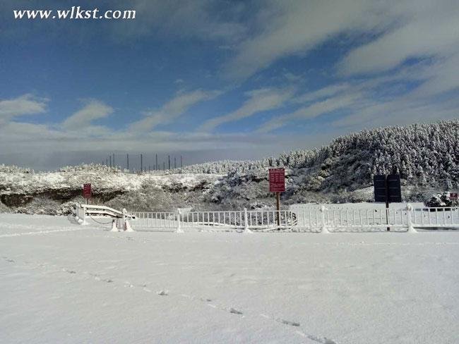 仙女山降今冬第一场雪 积雪厚度达4厘米