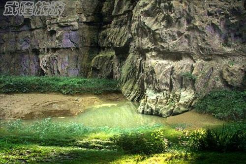 天生三桥景点之“绿茵潭”