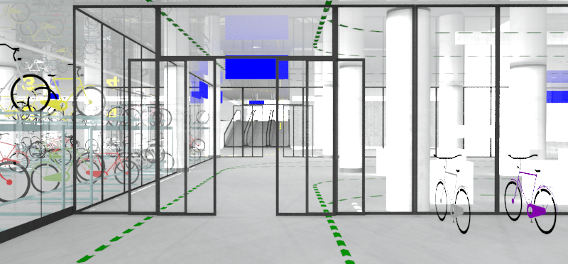 荷兰这个8000㎡自行车停车场，一面沉浸式的玻璃墙美翻了，网友：别人家的“自行车棚”